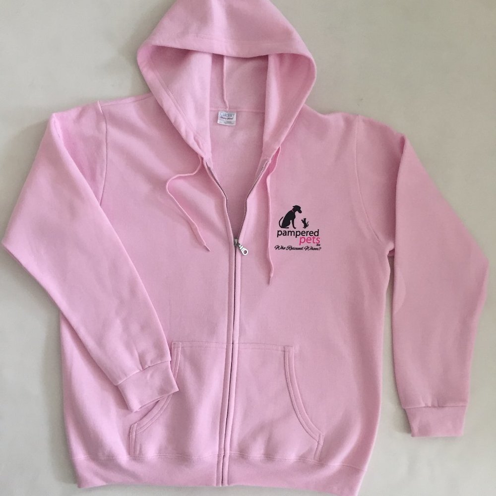 Pampered Pets Women XL Hoodie Sweatshirt, Pink